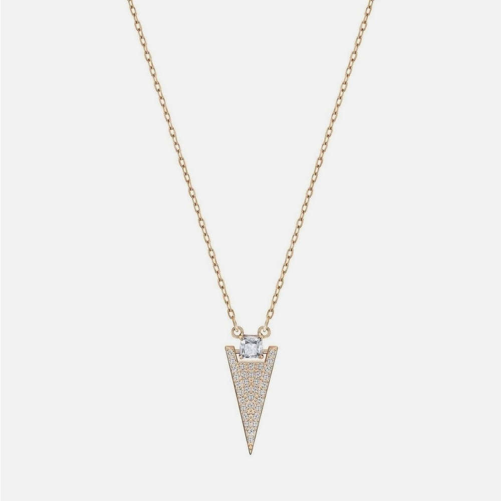 Swarovski Funk rose-gold plated crystal necklace